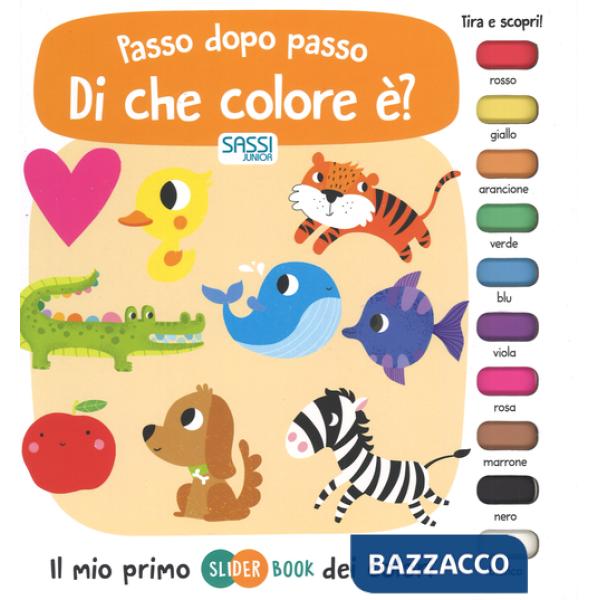 Di che colore è? Passo dopo passo. Il mio primo slider book dei colori