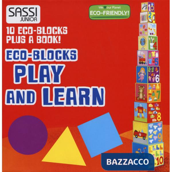 Play and learn. Numbers, shapes, colors, animals. Eco-blocks. Ediz. a colori. Con libretto