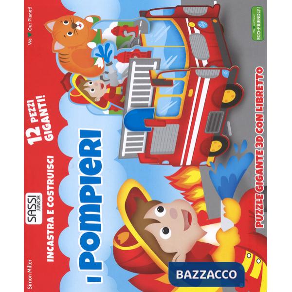 Pompieri. Incastra e costruisci. Libro puzzle. Ediz. a colori. Con Gioco (I)