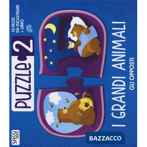 Grandi animali. Gli opposti. Puzzle 2. Ediz. illustrata. Con puzzle (I)