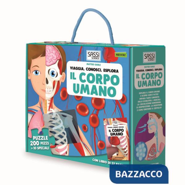 Corpo umano. Viaggia, conosci, esplora. Ediz. a colori. Con puzzle (Il)