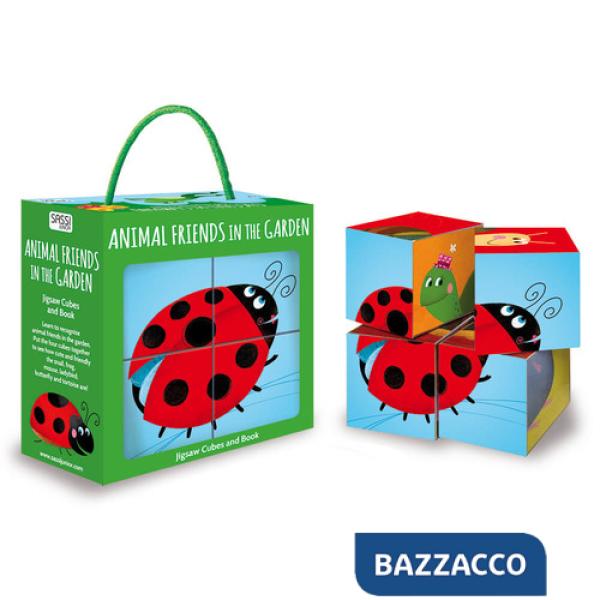 Animal friends in the garden. Jigsaw cubes and book. Ediz. a colori. Con Gioco