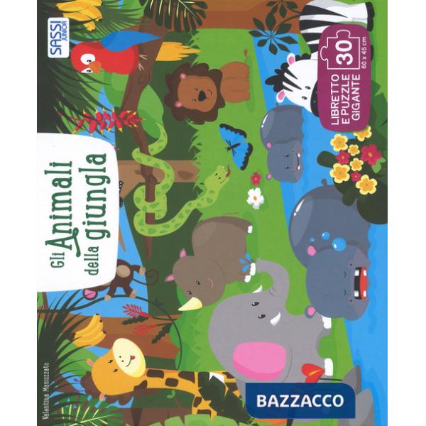 Animali della giungla. Ediz. a colori. Con puzzle (Gli)