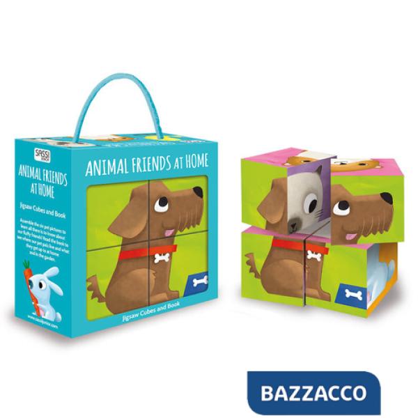 Animal friends at home. Jigsaw cubes and book. Ediz. a colori. Con Gioco