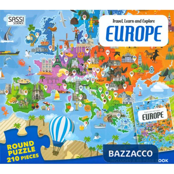 Europe. Travel, learn and explore. Con puzzle. Ediz. a colori