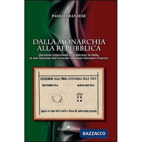 Dalla monarchia alla repubblica. Questione istituzionale e Costituzione in Italia, in una relazione dell'avvocato casertano Giov