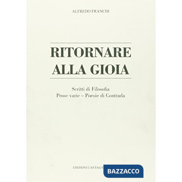 Ritornare alla gioia