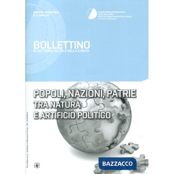 Bollettino di dottrina sociale della Chiesa (2020). Vol. 1