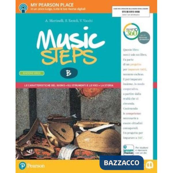 MUSIC STEPS VENDITA SEPARA VOLB + ITE + DIDASTORE