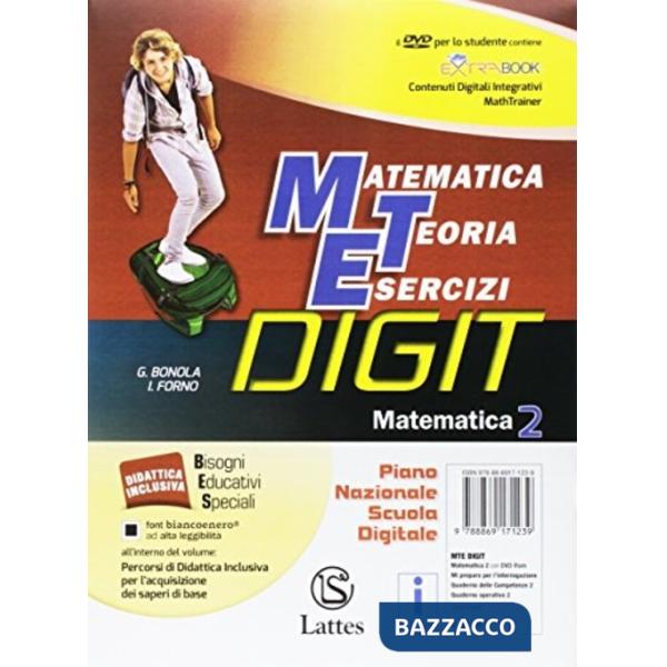 MATEMATICA DIGIT 2 + DVD ROM + MI PREPARO + COMPETENZE 2 + QUADERNO