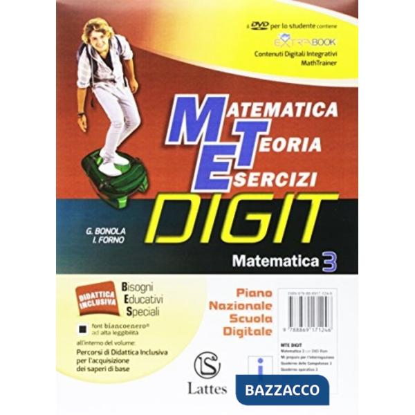 MATEMATICA DIGIT 3 + DVD ROM + MI PREPARO + COMPETENZE 3 + QUADERNO
