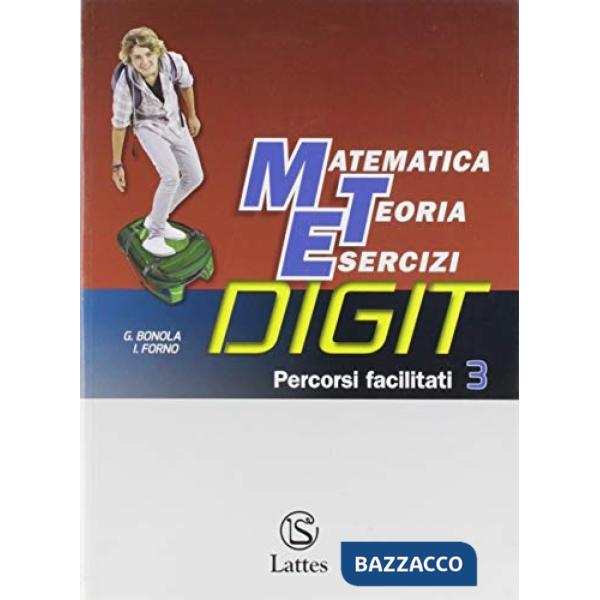MATEMATICA TEORIA ESERCIZI 3 DIGIT PERCORSI FACILITATI + EBOOK