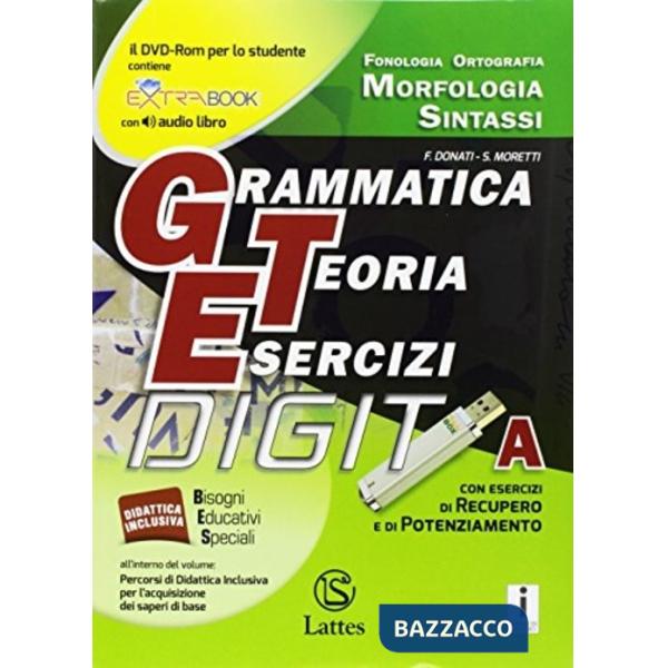 GRAMMATICA TEORIA ESERCIZI DIGIT A + B + C + DVD + PROVE D'INGRESSO