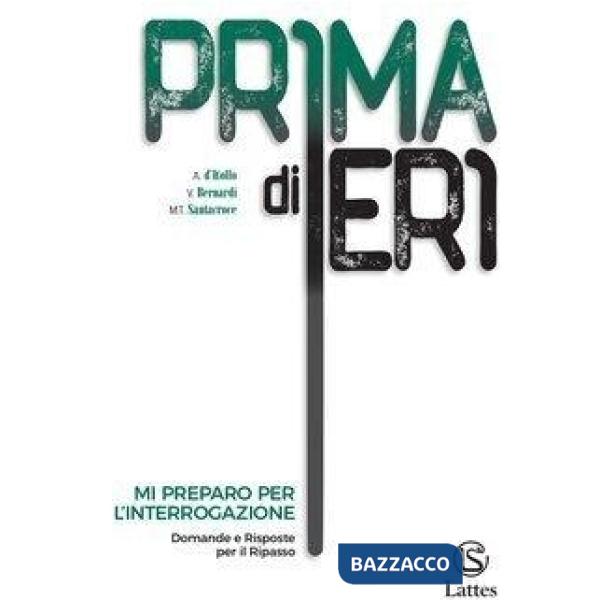 PRIMA DI IERI CON ATL. + TAV. + PREP. INT. (LE)