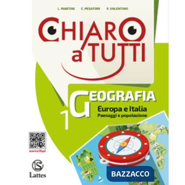 CHIARO A TUTTI GEOGRAFIA VOL. 1 + ATLANTE 1 + LE REGIONI D'ITALIA ONLI