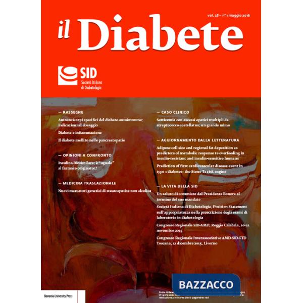 Diabete. Con supplemento (Il). Vol. 28/1