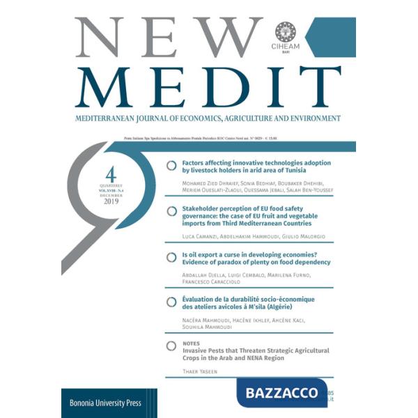 New Medit (2019). Vol. 4