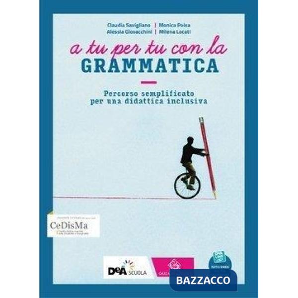 A TU PER TU CON LA GRAMMATICA EBOOK PERCORSO SEMPLIFICATO