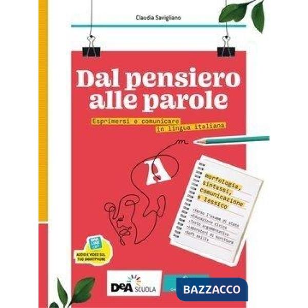 DAL PENSIERO ALLE PAROLE EBOOK VOLUME A - MORFOSINTASSI, COMUNICAZIONE