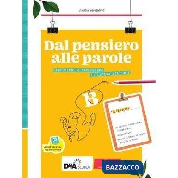 DAL PENSIERO ALLE PAROLE EBOOK VOLUME B - SCRITTURA