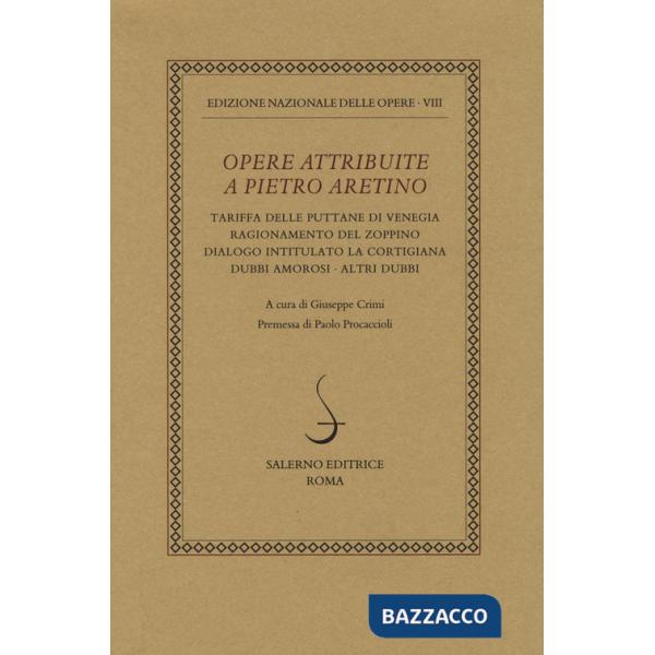 Opere attribuite a Pietro Aretino