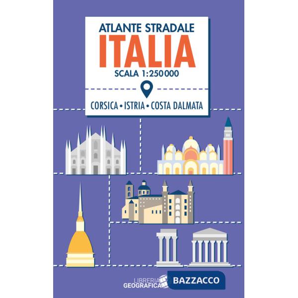 Atlante stradale Italia 1:250.000. Con Corsica, Istria e Costa dalmata