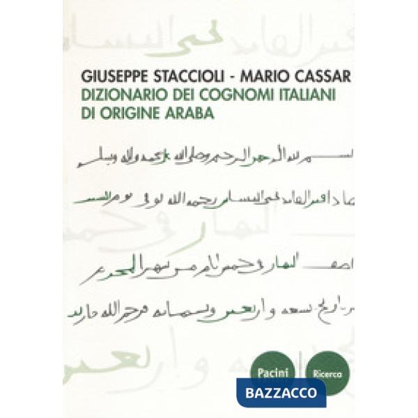 Dizionario dei cognomi italiani di origine araba