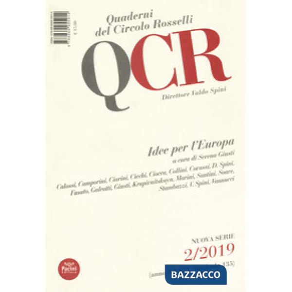QCR. Quaderni del Circolo Fratelli Rosselli (2019). Vol. 2: Idee per l'Europa