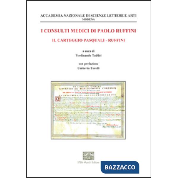 Consulti medici di Paolo Ruffini. Il carteggio Pasquali-Ruffini (I)