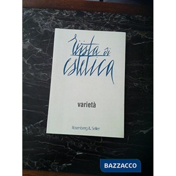 Rivista di estetica (2002). Vol. 21: Varietà
