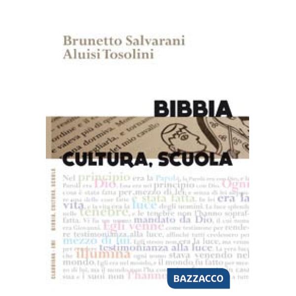 Bibbia, cultura, scuola