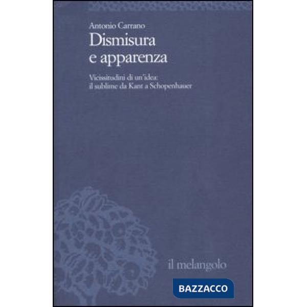 Dismisura e apparenza. Vicissitudini di un'idea: il sublime da Kant a Schopenhau