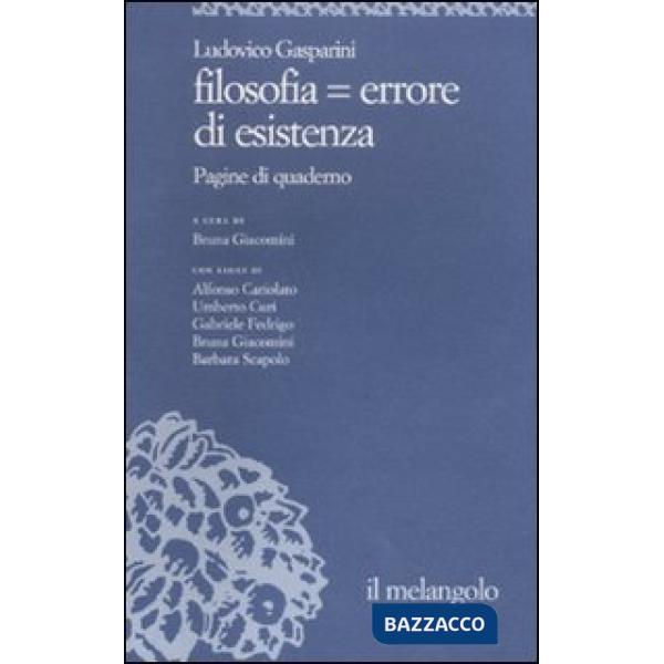 Filosofia  errore di esistenza