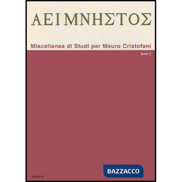 Aeimnestos. Miscellanea di studi per Mauro Cristofani