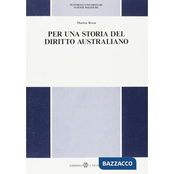 Per una storia del diritto australiano