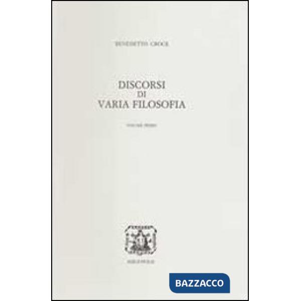 Discorsi di varia filosofia