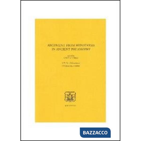 Argument from hypothesis in ancient philosophy