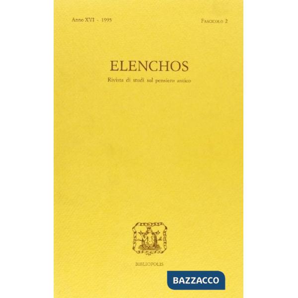 Elenchos n. 2/95
