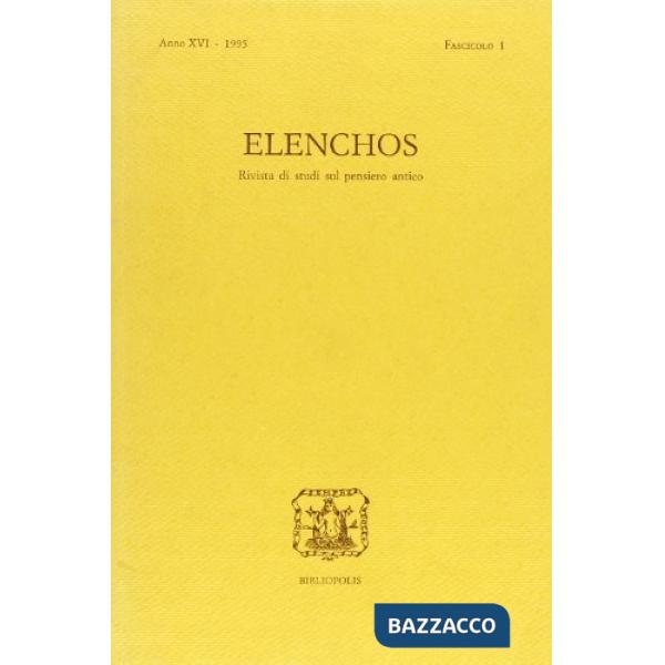 Elenchos n. 1/95