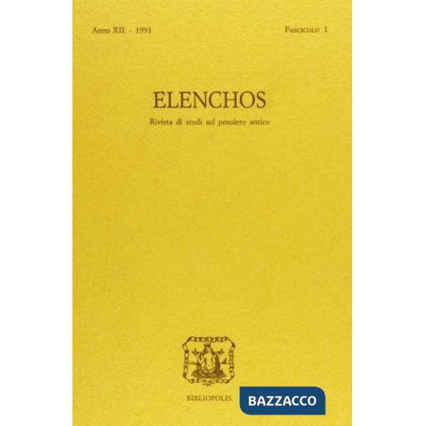 Elenchos n. 1/91
