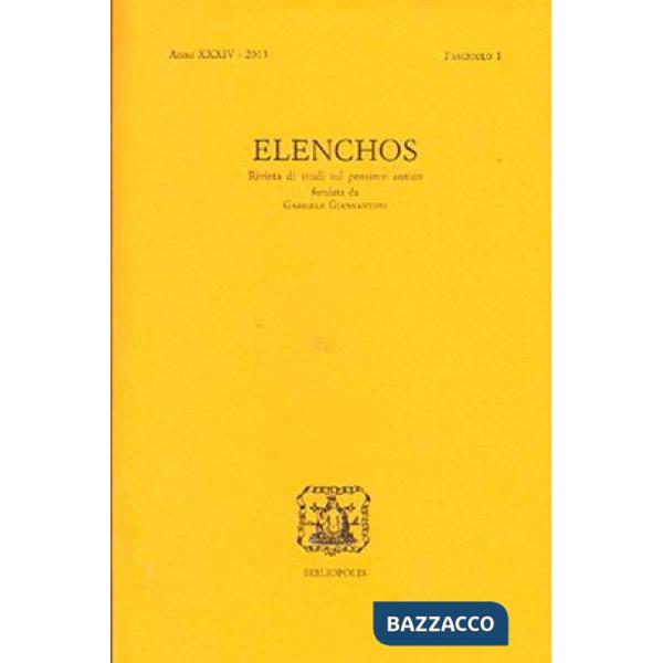 Elenchos. Anno XXXIV (2013). Vol. 2