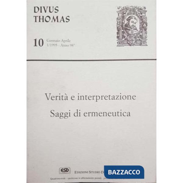 Verità e interpretazione. Saggi di ermeneutica