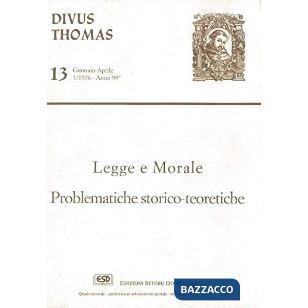 Legge e morale. Problematiche storico-teoretiche