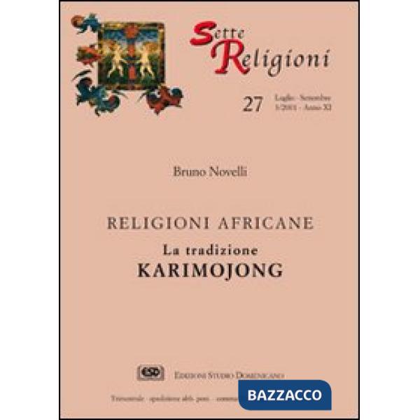 Tradizione Karimojong. Religioni africane (La)