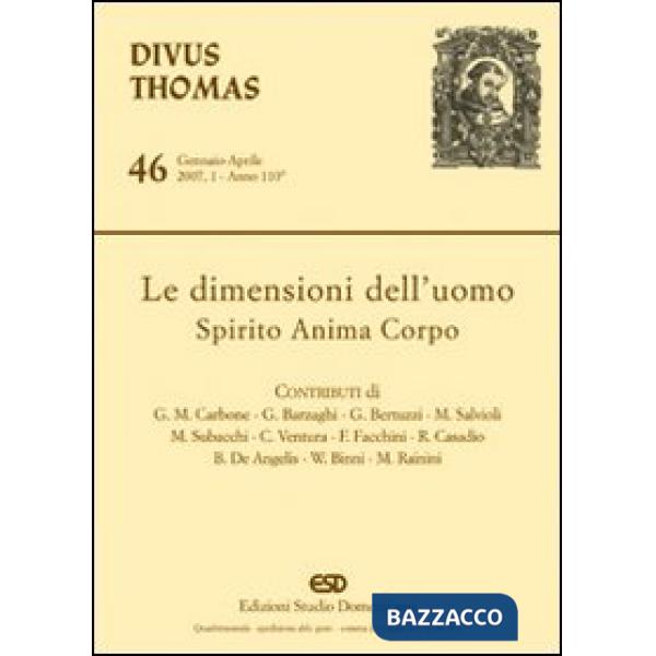 Dimensioni dell'uomo. Spirito, anima, corpo (Le)
