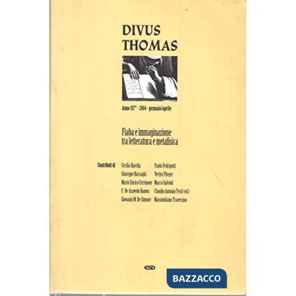 Divus Thomas (2014). Vol. 1: Fiaba e immaginazione tra letteratura e metafisica