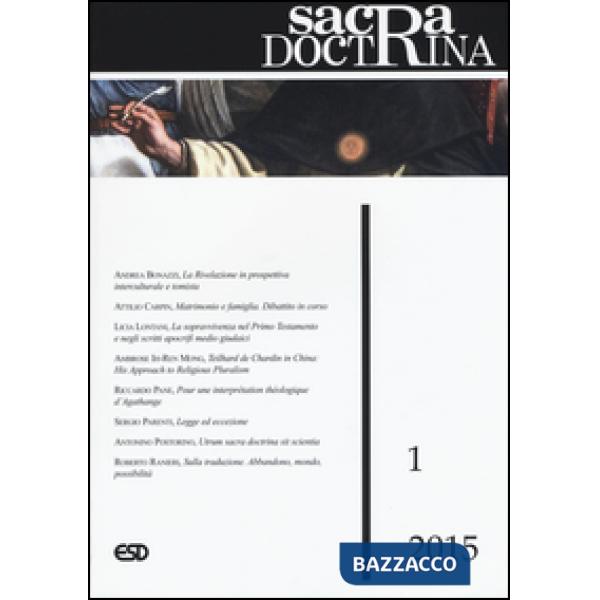 Sacra doctrina (2015). Vol. 1