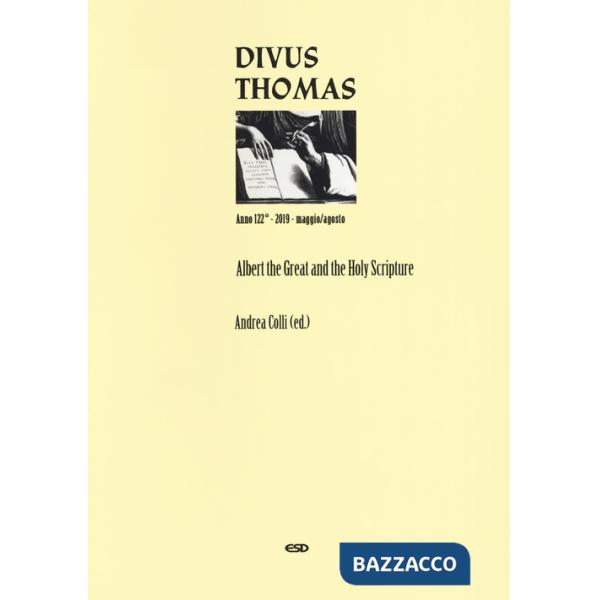 Divus Thomas (2019). Vol. 2: Albert the Great and the holy scripture