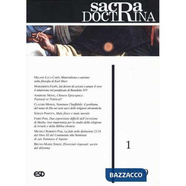 Sacra doctrina (2019). Vol. 1