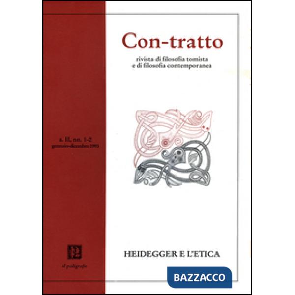 Con-tratto. Rivista di filosofia tomista e di filosofia contemporanea vol. 1-2 (